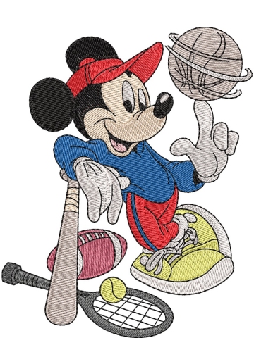 Mickey s loptou, raketou